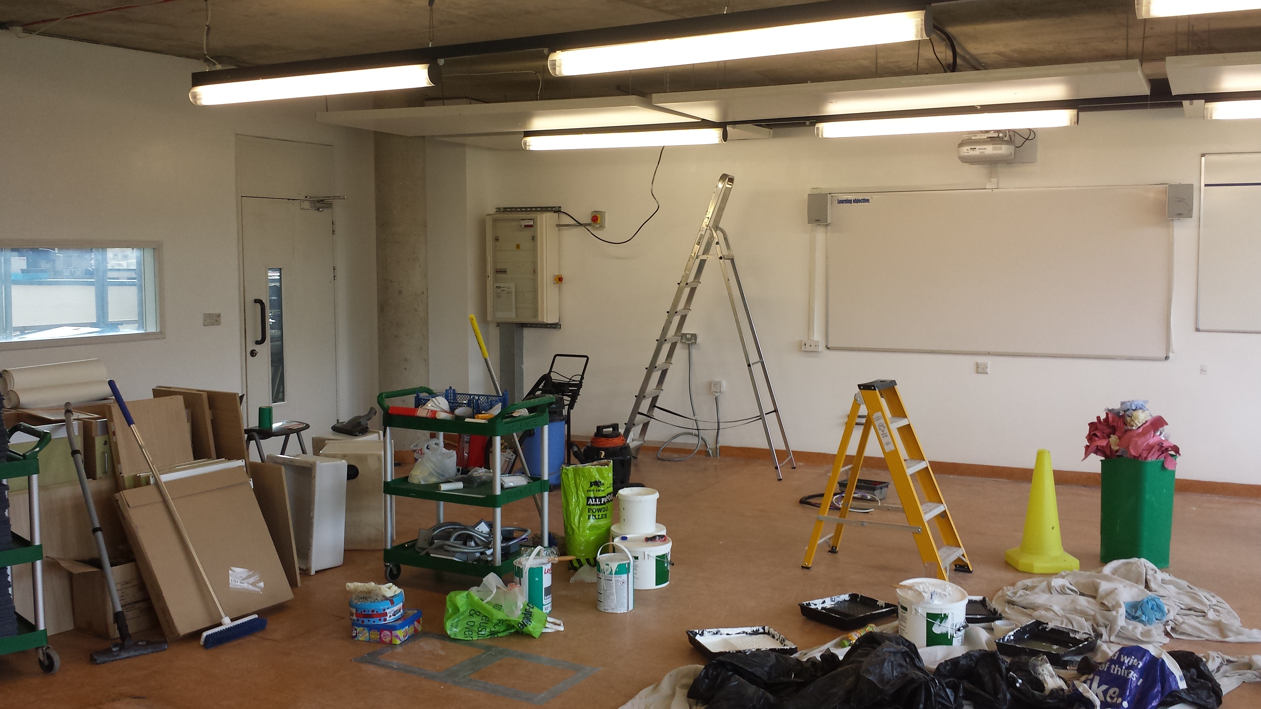Commercial painting and decorating at a Kent school by House and Home Decorators